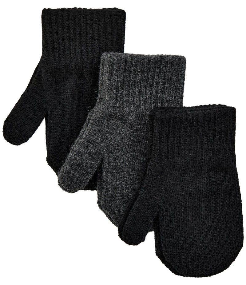 Mikk-Line Magic Strik Vanter, 3-pak - Black/Antrazite/Black