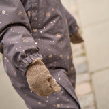 Mikk-Line Magic Lurex Strik Vanter, 3-pak - Rose Melange/Denver/Dark Gray