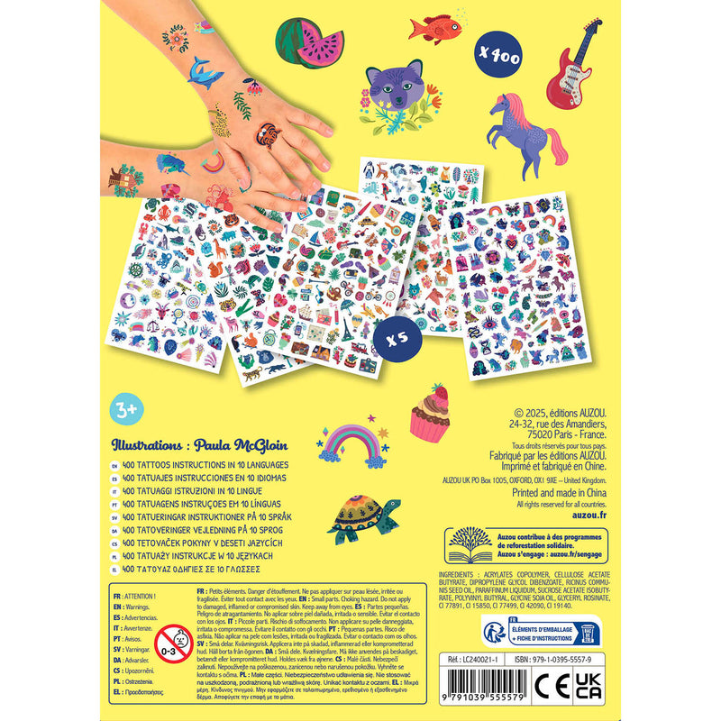 Auzou Tatoveringer - 400 stk.