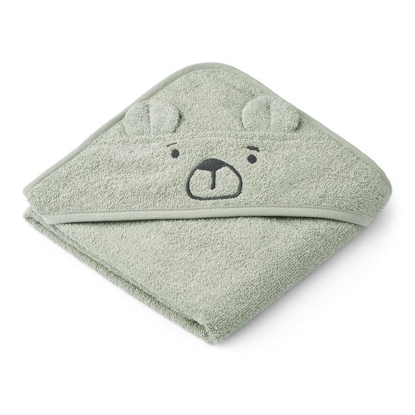 Liewood Albert Baby Håndklæde - Bear Dove Blue