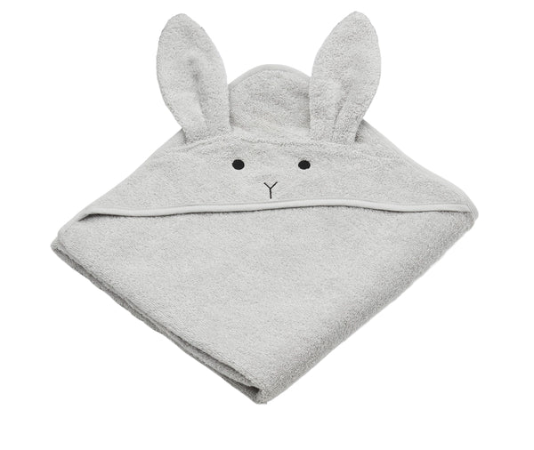 Liewood Augusta Junior Håndklæde - Rabbit Dumbo Grey