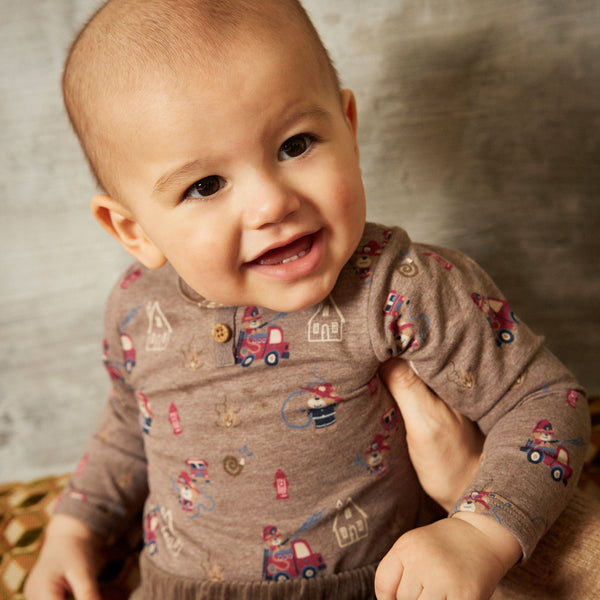 minymo Body - Dark Brown Melange