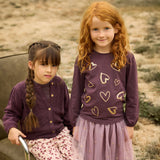 Minymo Heart Bluse - Huckleberry