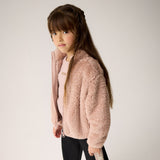 Minymo Teddy Cardigan Glitter - Fawn
