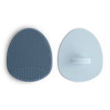 Mushie Cradle Cap Børste, 2 pak - Tradewinds/Periwinkle