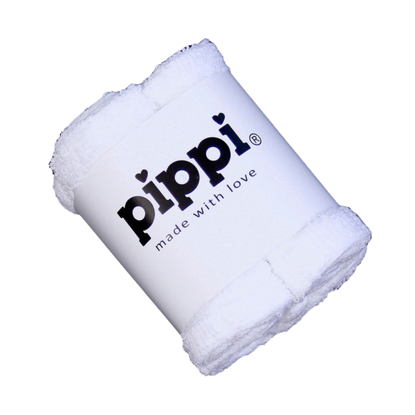 Pippi Vaskeklud, 4-pak - White
