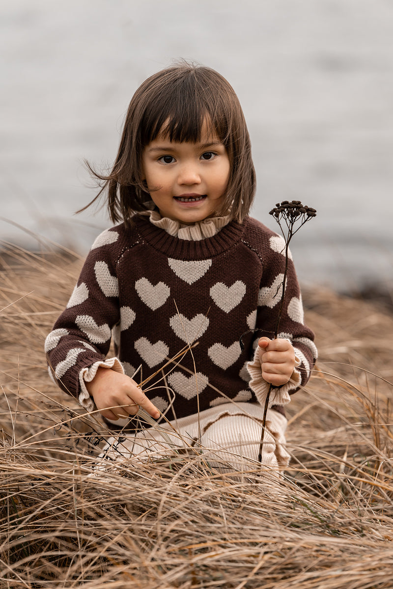 Fliink Janie Strik Pullover - Chicory Coffee