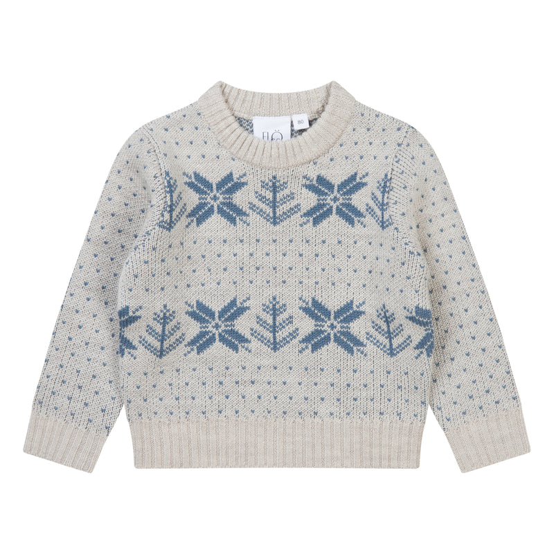 Flöss Fin Sweater - Fair Isle Snowflake