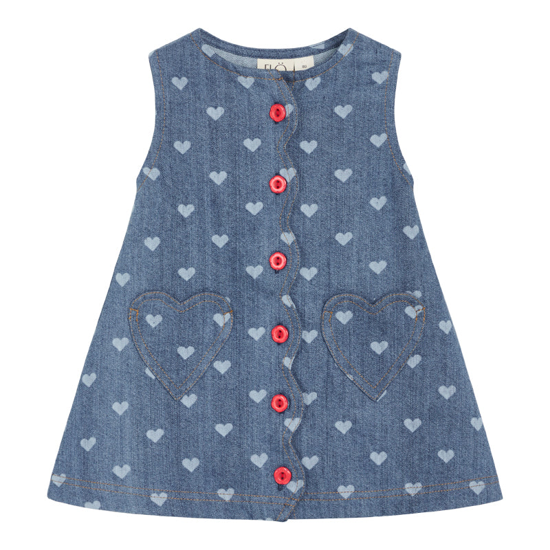 Flöss Lollo Spencer - Blue Denim/Hearts