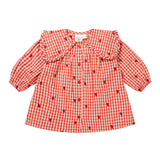 Flöss Molly Kjole - Berry Gingham