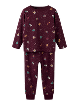 Name It Vismas Jule Nattøj - Burgundy Christmas