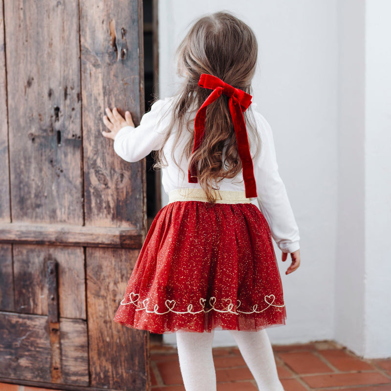 Hust & Claire Ninna Tulle Tyl Nederdel - Teaberry