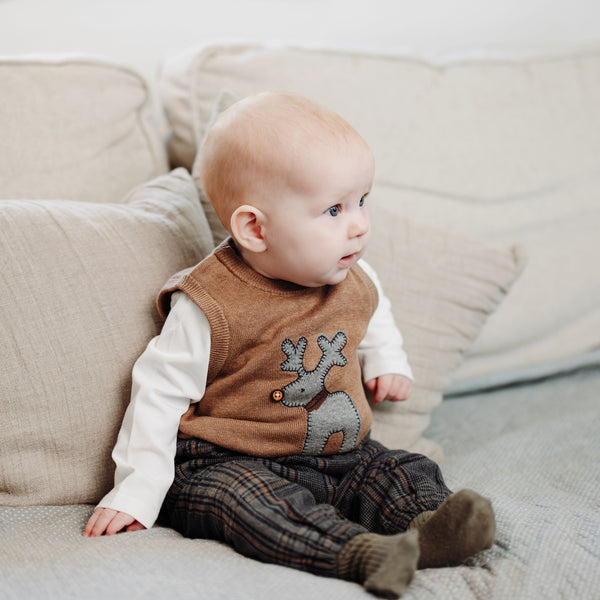 Hust & Claire Tue Check Bukser - Grey Blend