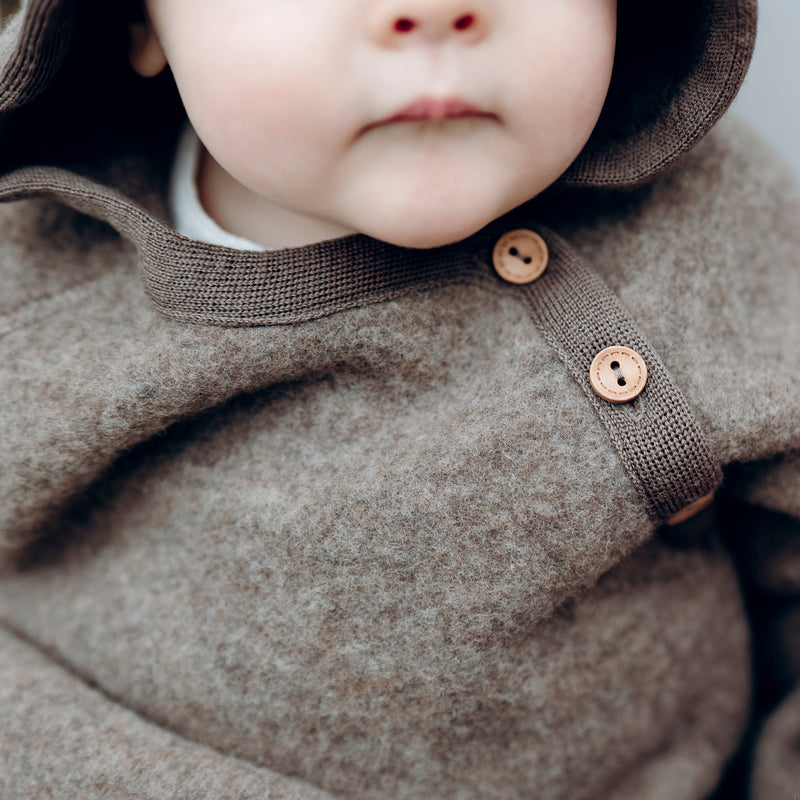Hust & Claire Mevi Hood Ulddragt - Deer Melange