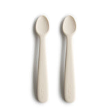 Mushie Silikone Babyskeer, 2-pak - Ivory