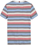 Tommy Hilfiger Corporate Stripe T-Shirt - Red White Blue