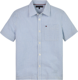 Tommy Hilfiger Seersucker Skjorte - Blue Spell Stripe
