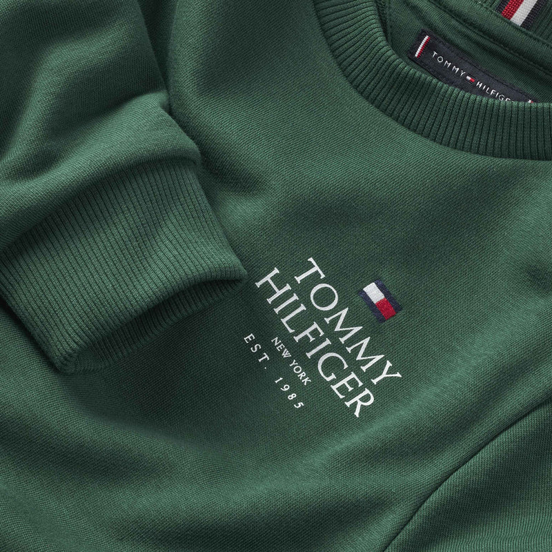 Tommy Hilfiger Logo Embr Sweatshirt - Ornamental Green