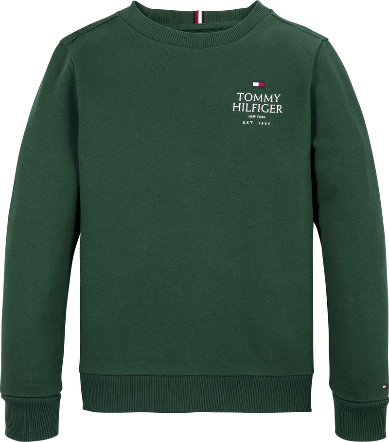 Tommy Hilfiger Logo Embr Sweatshirt - Ornamental Green