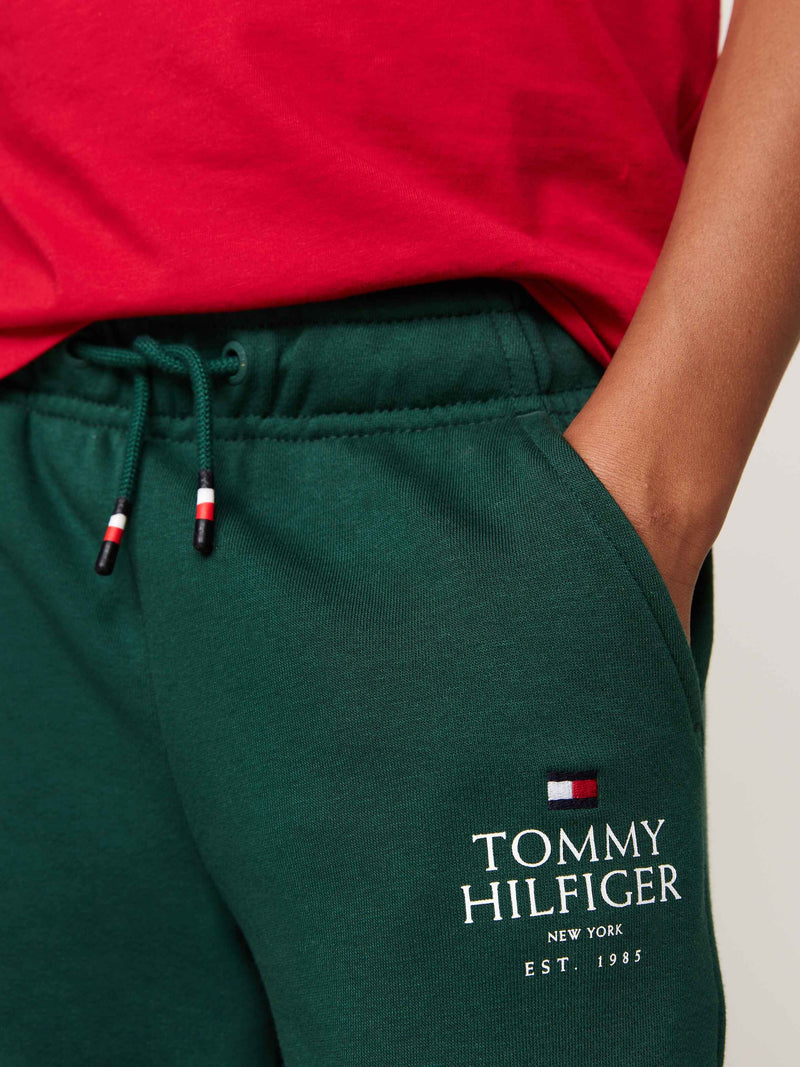 Tommy Hilfiger Logo Sweatpants - Ornamental Green