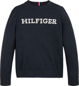 Tommy Hilfiger Monotype Strik Bluse - Desert Sky