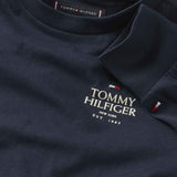 Tommy Hilfiger Logo Puff Reg Bluse - Desert Sky