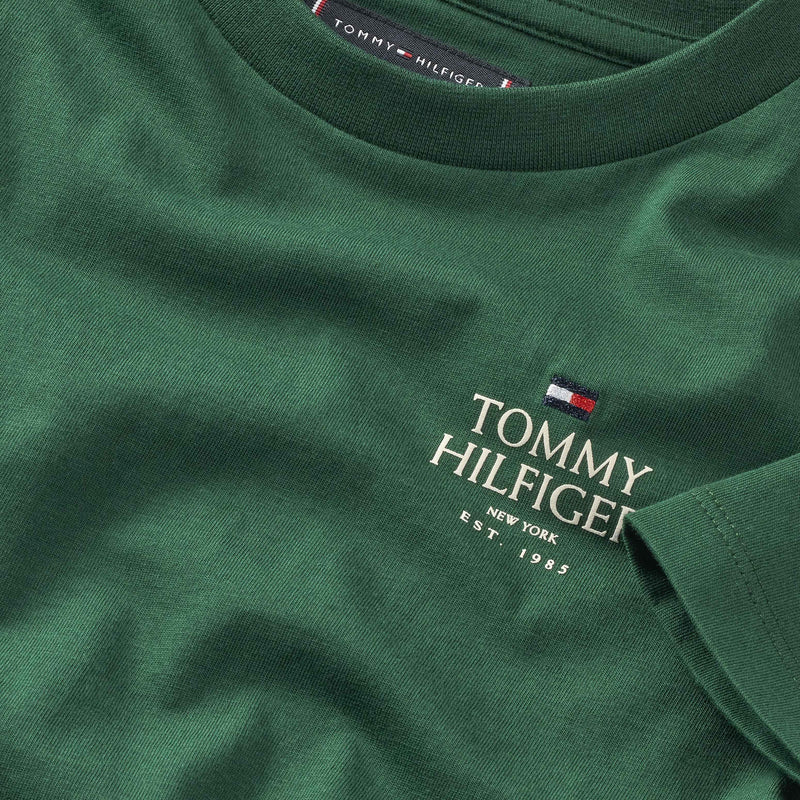 Tommy Hilfiger Logo Puff T-Shirt - Ornamental Green