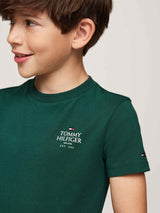 Tommy Hilfiger Logo Puff T-Shirt - Ornamental Green