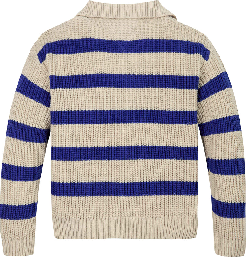 Tommy Hilfiger Mockneck Sweater - Wedge Blue Stripe