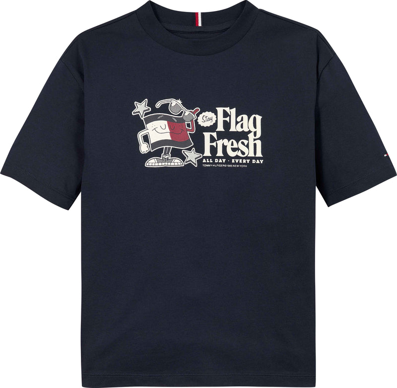 Tommy Hilfiger Flag Fun T-Shirt - Dark Night Navy