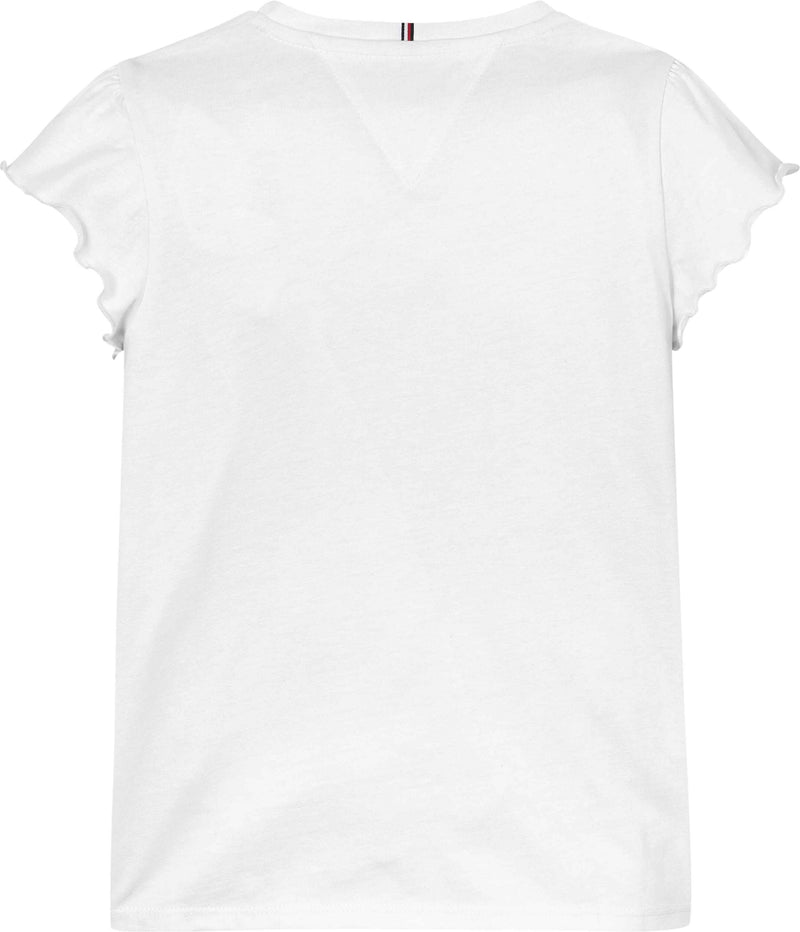 Tommy Hilfiger Essential Ruffle T-Shirt - White