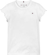 Tommy Hilfiger Essential Ruffle T-Shirt - White