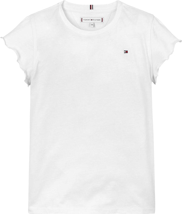 Tommy Hilfiger Essential Ruffle T-Shirt - White