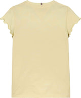 Tommy Hilfiger Essential Ruffle T-Shirt - Lemon Zest