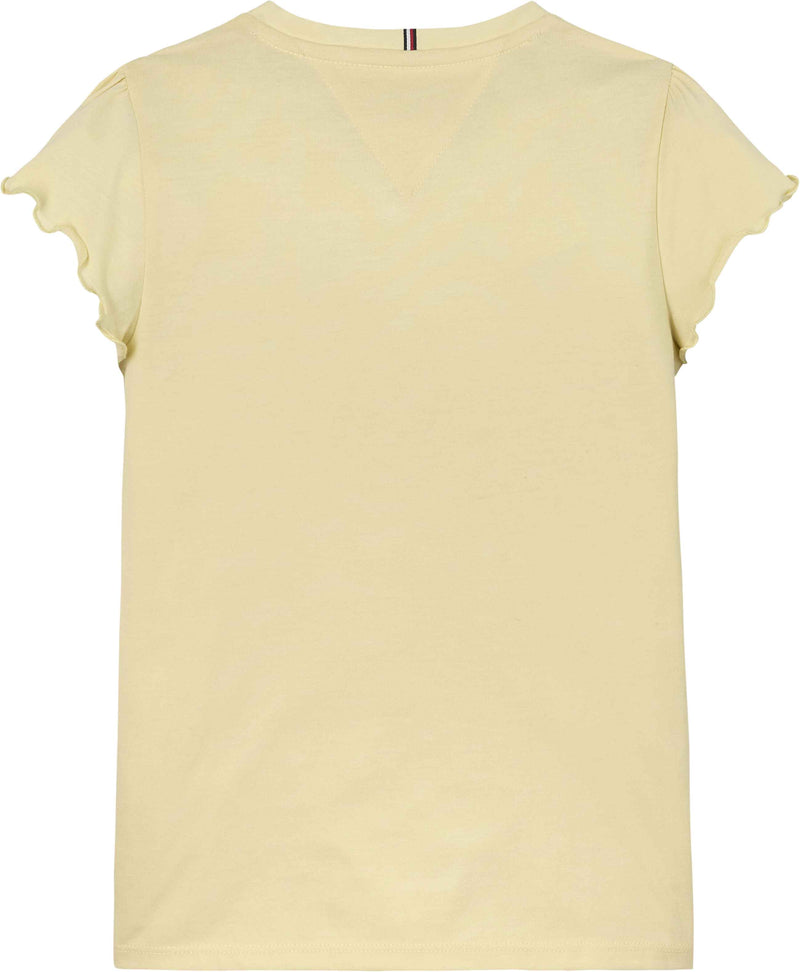 Tommy Hilfiger Essential Ruffle T-Shirt - Lemon Zest