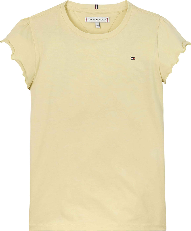 Tommy Hilfiger Essential Ruffle T-Shirt - Lemon Zest