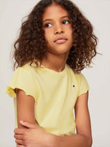 Tommy Hilfiger Essential Ruffle T-Shirt - Lemon Zest