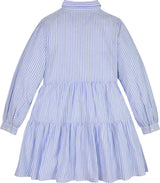 Tommy Hilfiger Lurex Stripe Kjole - Blue Stripe