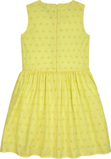 Tommy Hilfiger Broderie Anglaise Kjole - Yellow Tulip