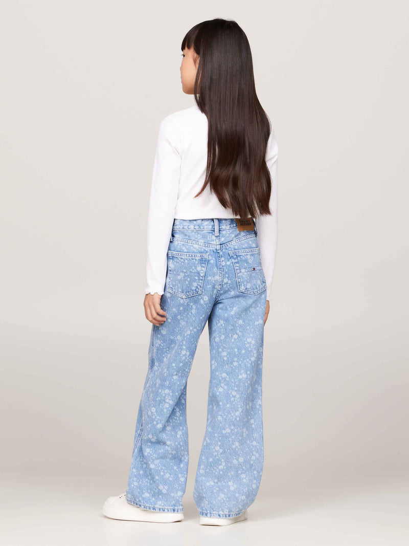 Tommy Hilfiger Mabel Flower Jeans Straight - Laser Blue