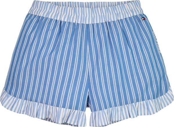 Tommy Hilfiger Striped Ruffle Shorts - Blue Spell Stripe