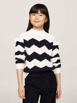 Tommy Hilfiger Wavy Strik Bluse - Zoo Petal Stripe