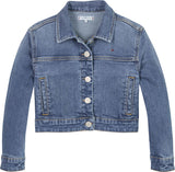 Tommy Hilfiger Denim Trucker Jakke - Streakyblue