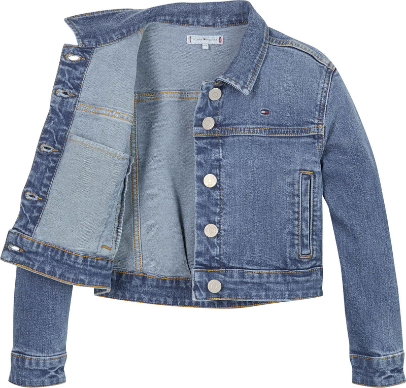 Tommy Hilfiger Denim Trucker Jakke - Streakyblue