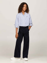 Tommy Hilfiger Fine Corduroy Wide Bukser - Desert Sky