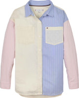 Tommy Hilfiger Mixed Stripe Skjorte - Blue Spell Mix