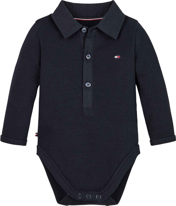 Tommy Hilfiger Baby Rib Collar Body Skjorte - Desert Sky