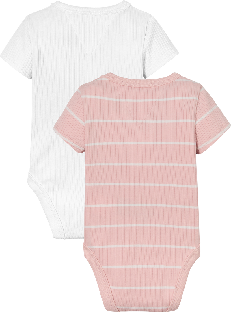 Tommy Hilfiger Baby Rib Body, 2-pack - Whimsy Pink