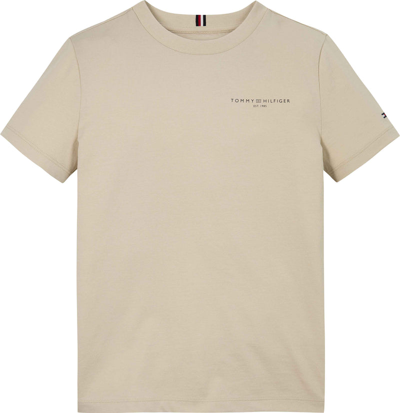 Tommy Hilfiger Mini Corp Logo T-Shirt - Classic Beige