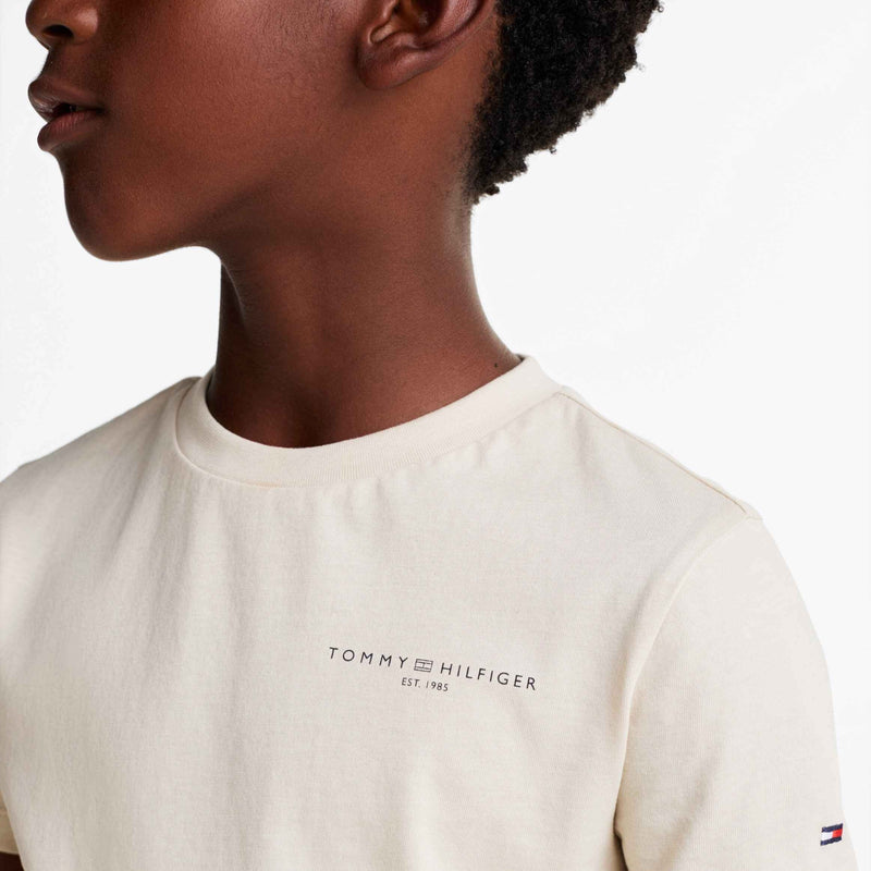 Tommy Hilfiger Mini Corp Logo T-Shirt - Classic Beige